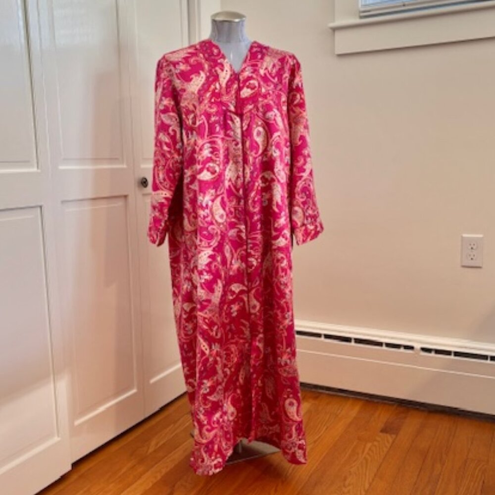 Miss Elaine Caftan with Zipper Front